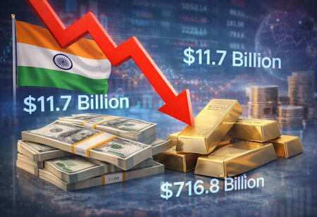 India Forex Reserves Fall USD 11.7 Billion to USD 716.8 Billion