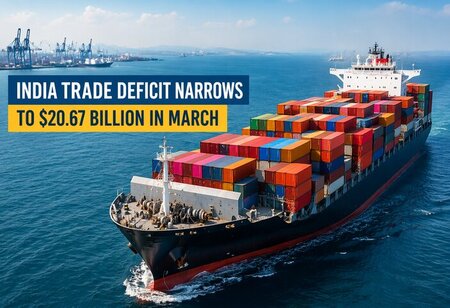 Indian Trade Deficit Falls to $20.67 Billion in March 2026