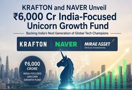 KRAFTON and Naver Unveil Rs 6,000 Cr India-Focused Unicorn Growth Fund